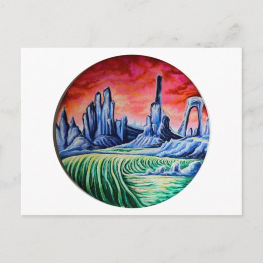 Carte Postale Paysage Alien par Nefertara (Devant)
