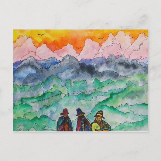 Carte Postale Paysage andin (Devant)