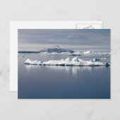 Carte Postale paysage antarctique (Devant / Derrière)
