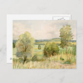 Carte Postale Paysage aquarelle (Devant / Derrière)