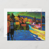 Carte Postale Paysage Automne Avec Bateaux (Devant / Derrière)