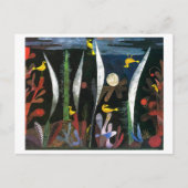 Carte Postale Paysage aux oiseaux jaunes | Paul Klee | (Devant)