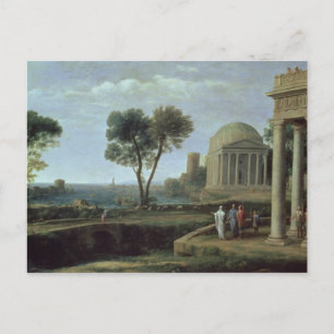Carte Postale Paysage avec Aeneas à Delos, 1672
