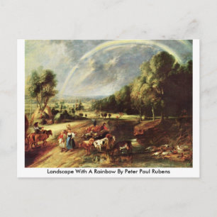 Carte Postale Paysage Avec Arc En Ciel Par Peter Paul Rubens