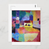 Carte Postale Paysage avec chameaux, Paul Klee (Devant / Derrière)