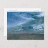 Carte Postale Paysage avec des nuages orageux par Albert Biersta (Devant / Derrière)