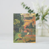 Carte Postale Paysage avec des paons par Paul Gauguin (Debout devant)