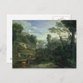 Carte Postale Paysage avec Diogenes, 1648 (Devant / Derrière)