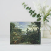 Carte Postale Paysage avec Diogenes, 1648 (Debout devant)
