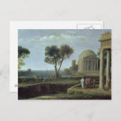 Carte Postale Paysage avec Énée à Délos, 1672 (Devant / Derrière)
