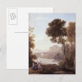 Carte Postale Paysage avec Hagar et l'Ange, 1646 (Devant / Derrière)