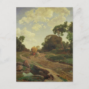 Carte Postale Paysage avec Haywagon, vers 1858