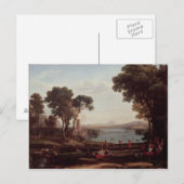 Carte Postale Paysage avec le mariage d'Isaac (Devant / Derrière)