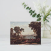 Carte Postale Paysage avec le mariage d'Isaac (Debout devant)