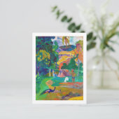 Carte Postale Paysage avec Peacocks, Gauguin (Debout devant)