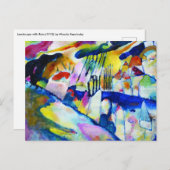 Carte Postale Paysage avec pluie par Wassily Kandinsky (Devant / Derrière)