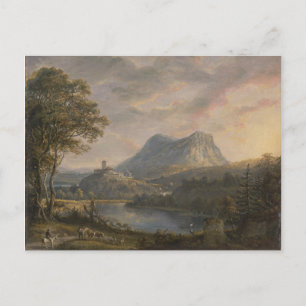 Carte Postale Paysage avec un lac - Paul Sandby - c1808