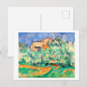 Carte Postale Paysage avec une maison, Cézanne (Devant / Derrière)