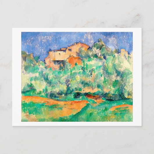 Carte Postale Paysage avec une maison, Cézanne (Devant)