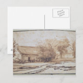 Carte Postale Paysage avec une maison de paysans, années 1640 (Devant / Derrière)