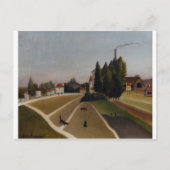 Carte Postale Paysage avec usine par Henri Rousseau (Devant)