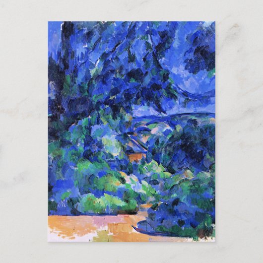 Carte Postale Paysage bleu par Paul Cezanne (Devant)