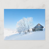Carte Postale Paysage Cabine d'hiver (Devant)