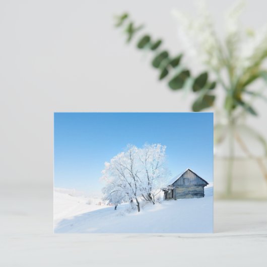 Carte Postale Paysage Cabine d'hiver (Debout devant)