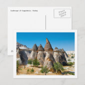 Carte postale Paysage Cappadocia (Devant / Derrière)