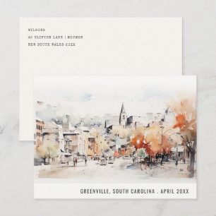 Carte Postale Paysage Chic de Greenville Caroline du Sud Voyage