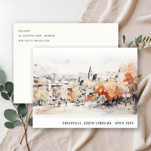 Carte Postale Paysage Chic de Greenville Caroline du Sud Voyage