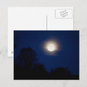 carte postale paysage clair de lune (Devant / Derrière)