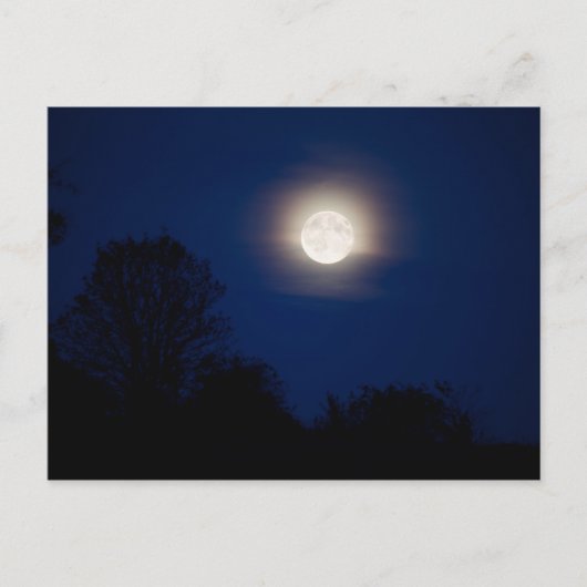 carte postale paysage clair de lune (Devant)