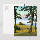 Carte Postale Paysage cool oriental japonais paysage Mt. Fuji (Devant / Derrière)