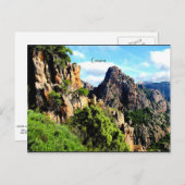 Carte Postale Paysage corse (Devant / Derrière)