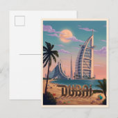Carte Postale Paysage côtier de Dubaï (Devant / Derrière)