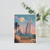 Carte Postale Paysage côtier de Dubaï (Debout devant)