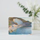 Carte Postale Paysage côtier de la région de Naples, M. Enckell (Debout devant)