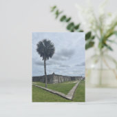 Carte Postale Paysage côtier du fort historique de St. Augustine (Debout devant)