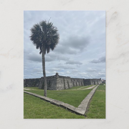 Carte Postale Paysage côtier du fort historique de St. Augustine (Devant)