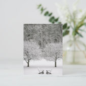 Carte Postale Paysage couvert de neige (Debout devant)