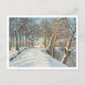 Carte Postale Paysage couvert de neige, Viggo Langer (Devant)