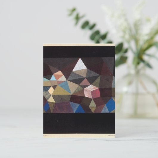 Carte Postale Paysage cristallin par Paul Klee (Debout devant)