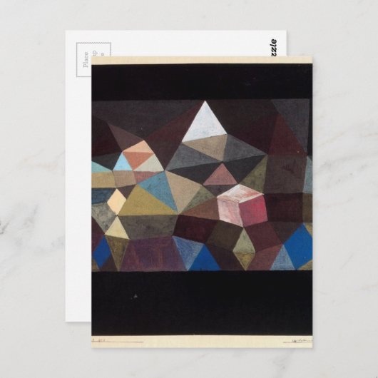 Carte Postale Paysage cristallin par Paul Klee (Devant / Derrière)