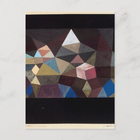 Carte Postale Paysage cristallin par Paul Klee (Devant)