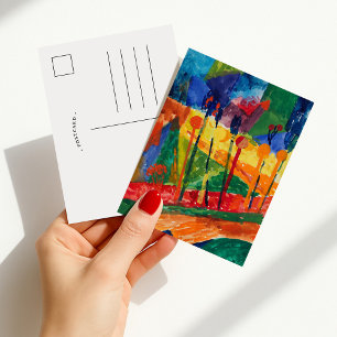 Carte Postale Paysage cubiste   Fritz Schaefler