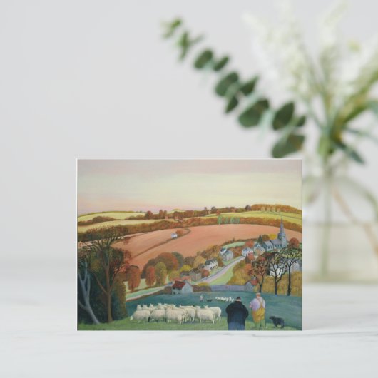 Carte Postale Paysage d'automne (Debout devant)