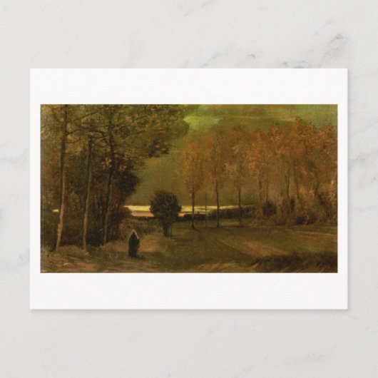Carte Postale Paysage d'automne à Dusk, Vincent van Gogh (Devant)