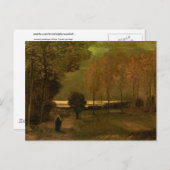 Carte Postale Paysage d'automne à Dusk, Vincent van Gogh (Devant / Derrière)