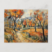 Carte Postale Paysage d'automne Art moderne (Devant)